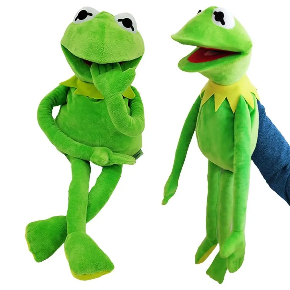 "60cm Plush Kermit Frog Sesame Street Muppets Doll - Birthday Toy for Kids"